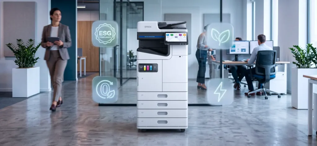 Impressão corporativa sustentável: como a tecnologia Heat-Free da Epson WorkForce PRO ajuda sua empresa a cumprir as metas ESG